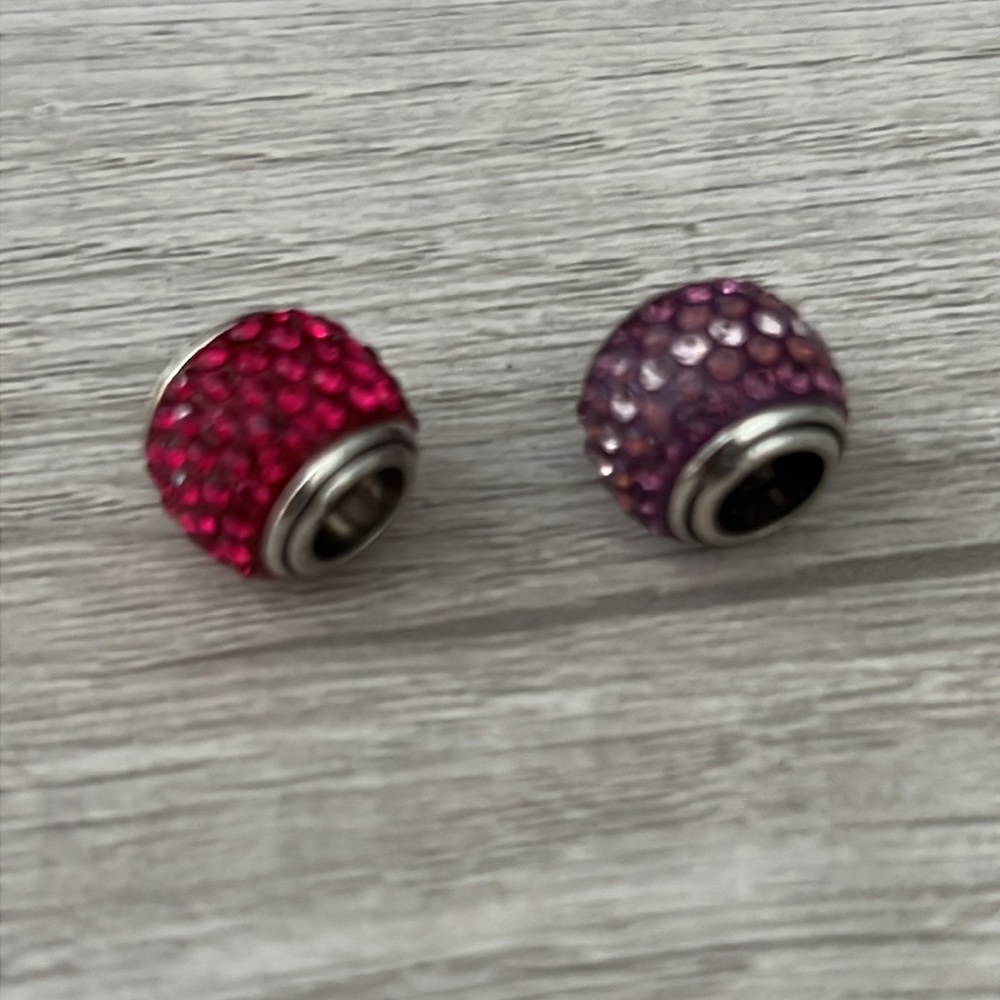 Brighton Charms Set of 2 Colored Rhinestone Charms - Picture 3 of 3